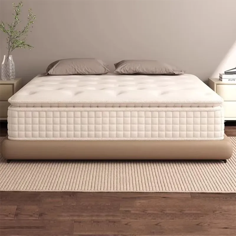 No Interference Sleep Well Queen Size Bed Mattress OEM ODM Roll Up in A Box Thick Pocket Spring King Latex Mattress