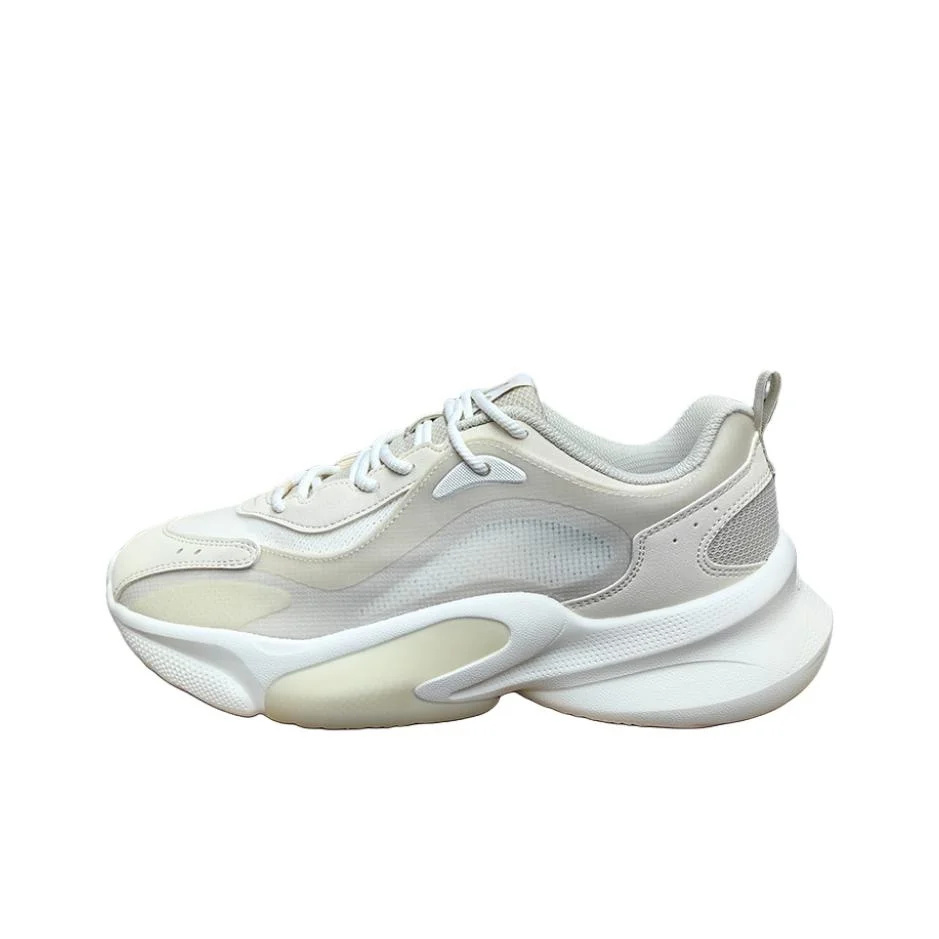 Erke Slip Resistant Abrasion Resistant Low top Casual Shoes Unisex Beige 12125202166-408
