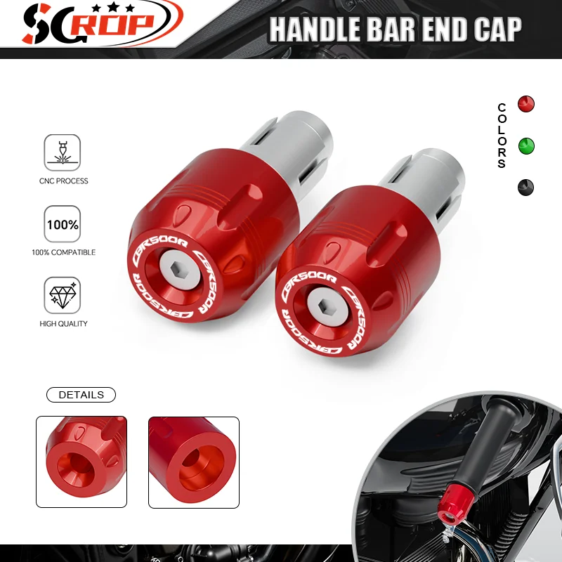 

High Quality Motorcycle Counterweight Cover Sliders Handlebar End Plugs Handle Bar Grips Accessories For CBR500R CBR300R CBR250R