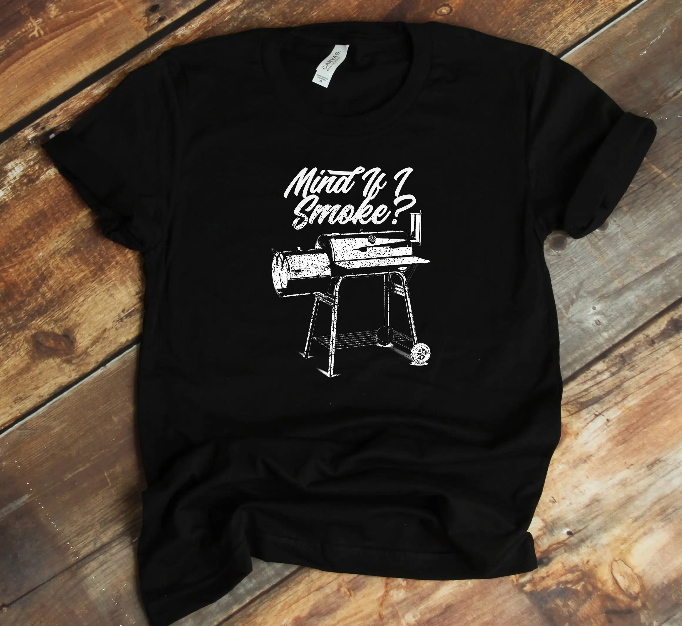 Meat Smoker T Shirt Mind If I Smoke Barbeque Funny Bbq Grilling Master