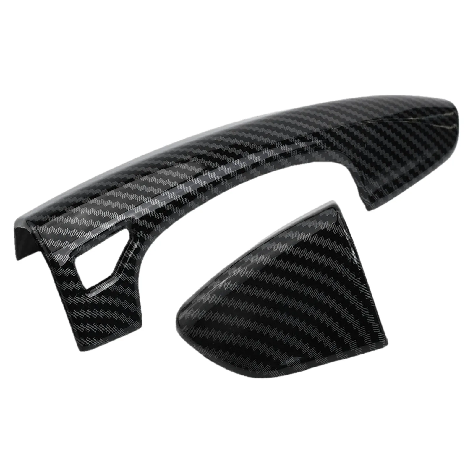 Lightweight Door Handle Carbon Fiber BLACK Vehicle Handle Protector Designed For Outdoor Use Easy Installation Process