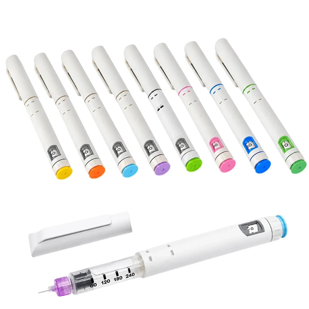 3ml 60U Einweg-Injektionspen 5/10er-Pack Mehrfarbiger Peptid-Pen Automatischer Tragbarer Tattoo-Magic-Pen Insulin Simei Tiel – Detail 6