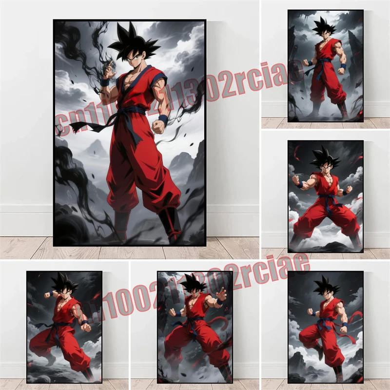 

Japanese Classic Hot-blooded Anime Dragon Ball HD Art Poster Canvas Painting Suitable for Bedroom Decoration Children's Gifts