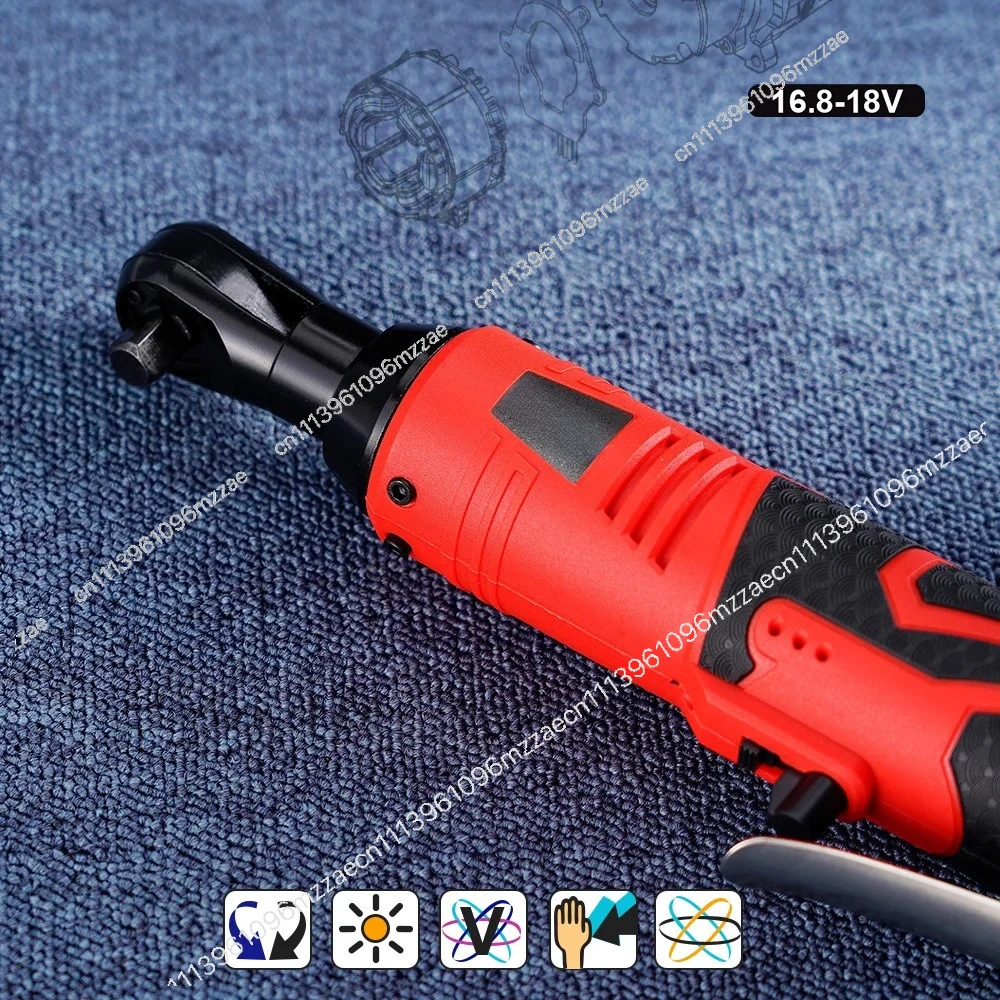 3/8 inch cordless electric wrench 65Nm right angle ratchet wrench 18V rechargeable car maintenance angle wrench