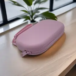 Bolsa de cosméticos de silicona rectangular, monedero de gran capacidad, bolsa de artículos pequeños, soporte para brochas de maquillaje de Color sólido