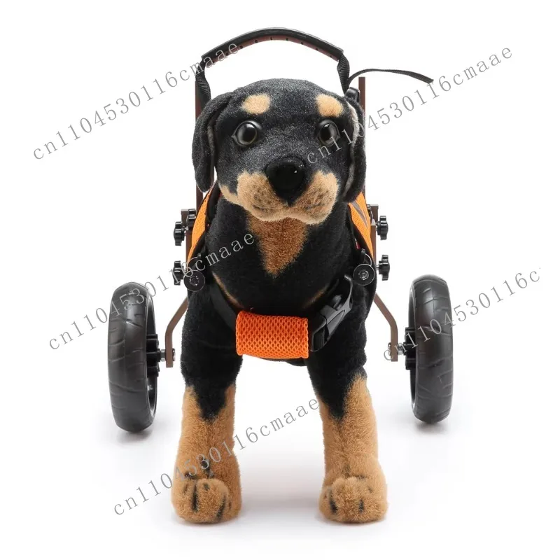 Foldable luxury pet wheelchair, modern style outdoor assistance, hind leg injury, polyester pet care
