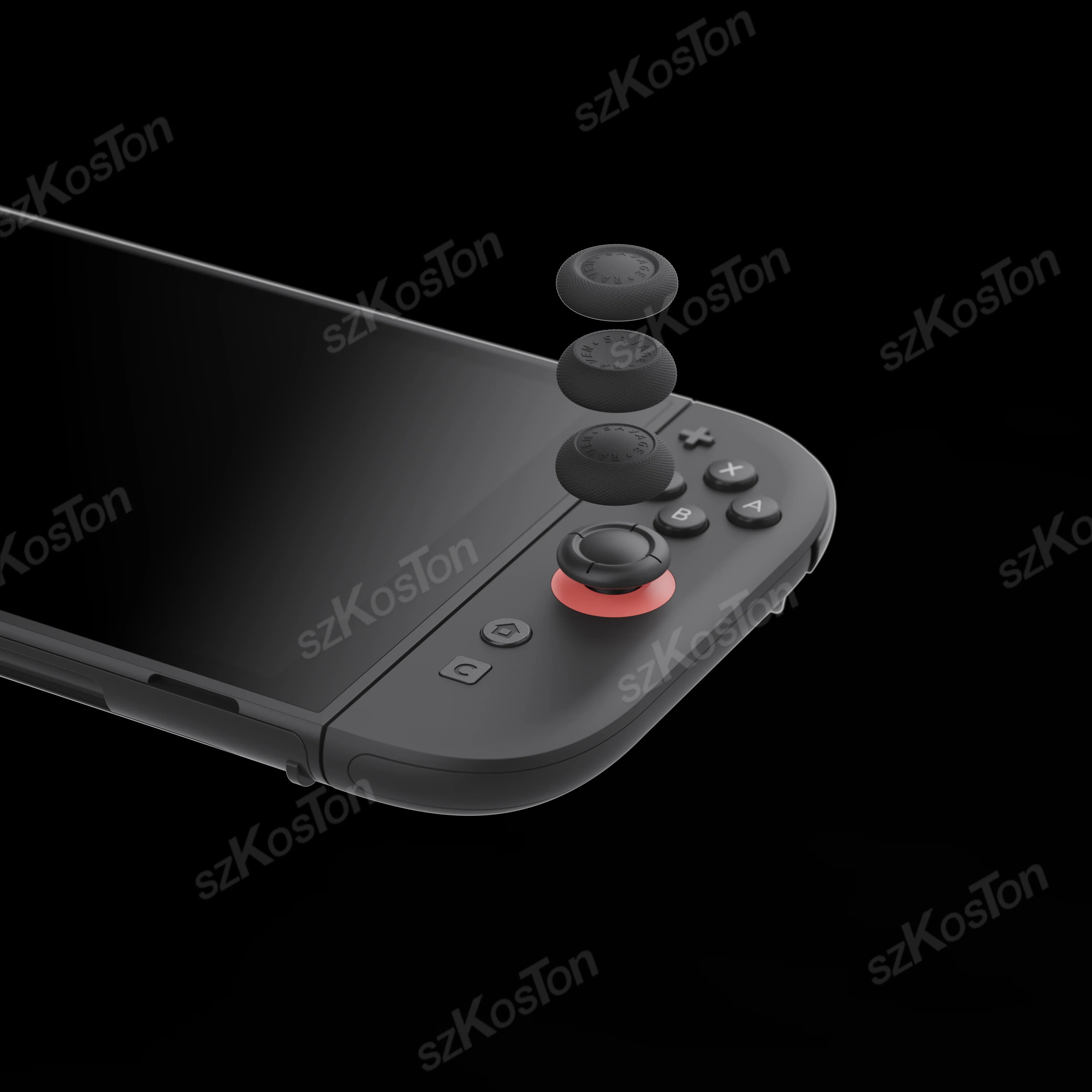 مجموعة قبعات مقابض الإبهام لنينتندو سويتش 2 مقبض غطاء غطاء عصا التحكم ثلاثة تصميمات لملحقات ألعاب Switch2