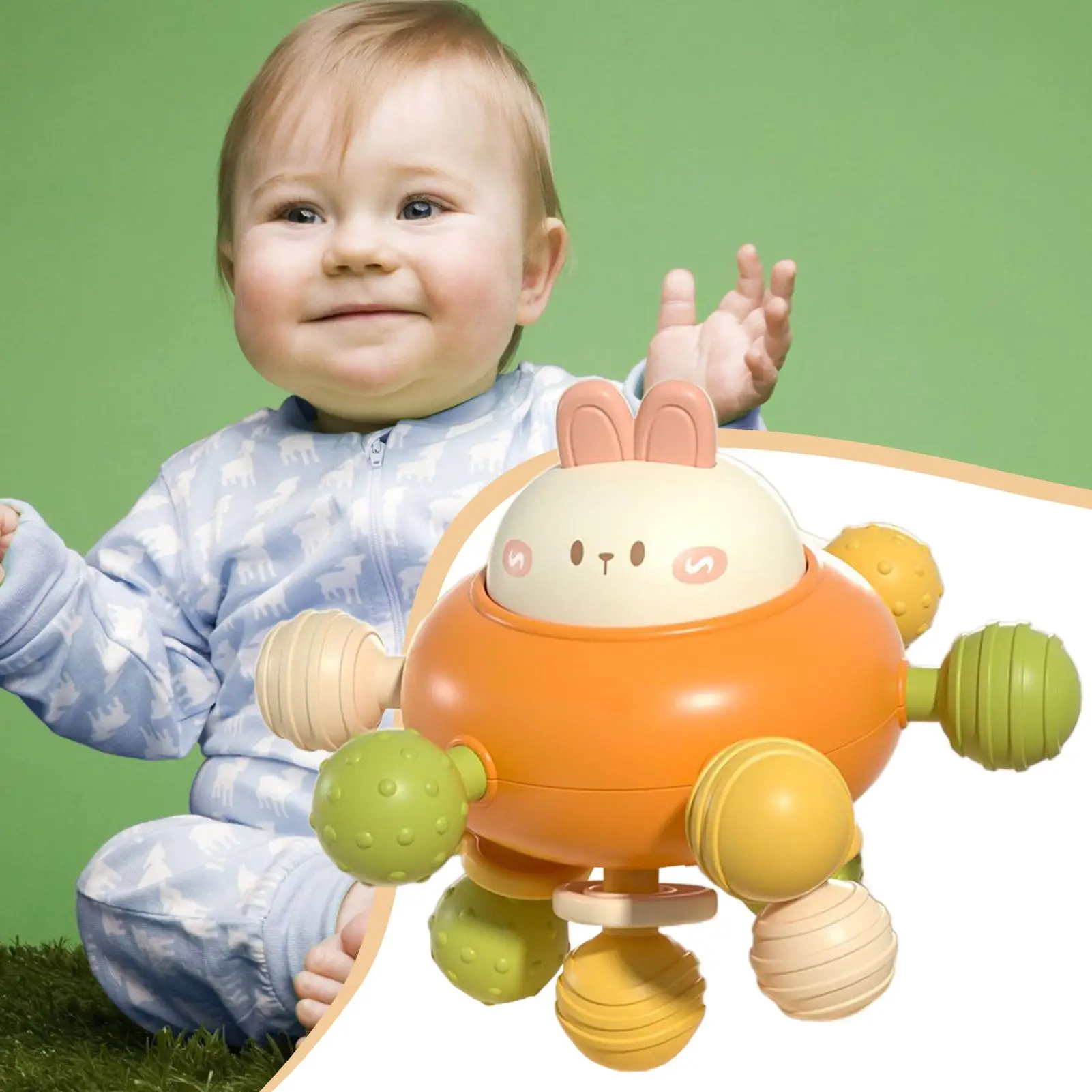 Mordedores de silicona para bebés, juguetes para masticar, mordedor calmante para bebés, desarrollo de habilidades motoras finas, herramienta educativa portátil para preescolar