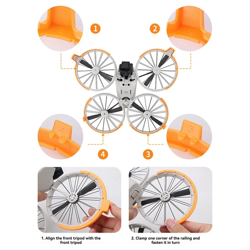 FFYY-واقية الوفير الدائري غطاء ل DJI الوجه المضادة للتصادم المروحة الحرس غطاء للحماية ملحقات طائرة بدون طيار