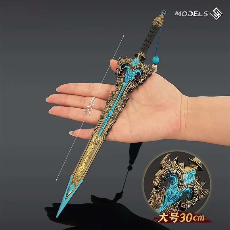 30 cm Middeleeuws Zwaard Oude Chinese Wapens Serie Ambachten Versieren Zwaard Collectie Samurai Katana Ornamenten Mes Speelgoed Beeldjes