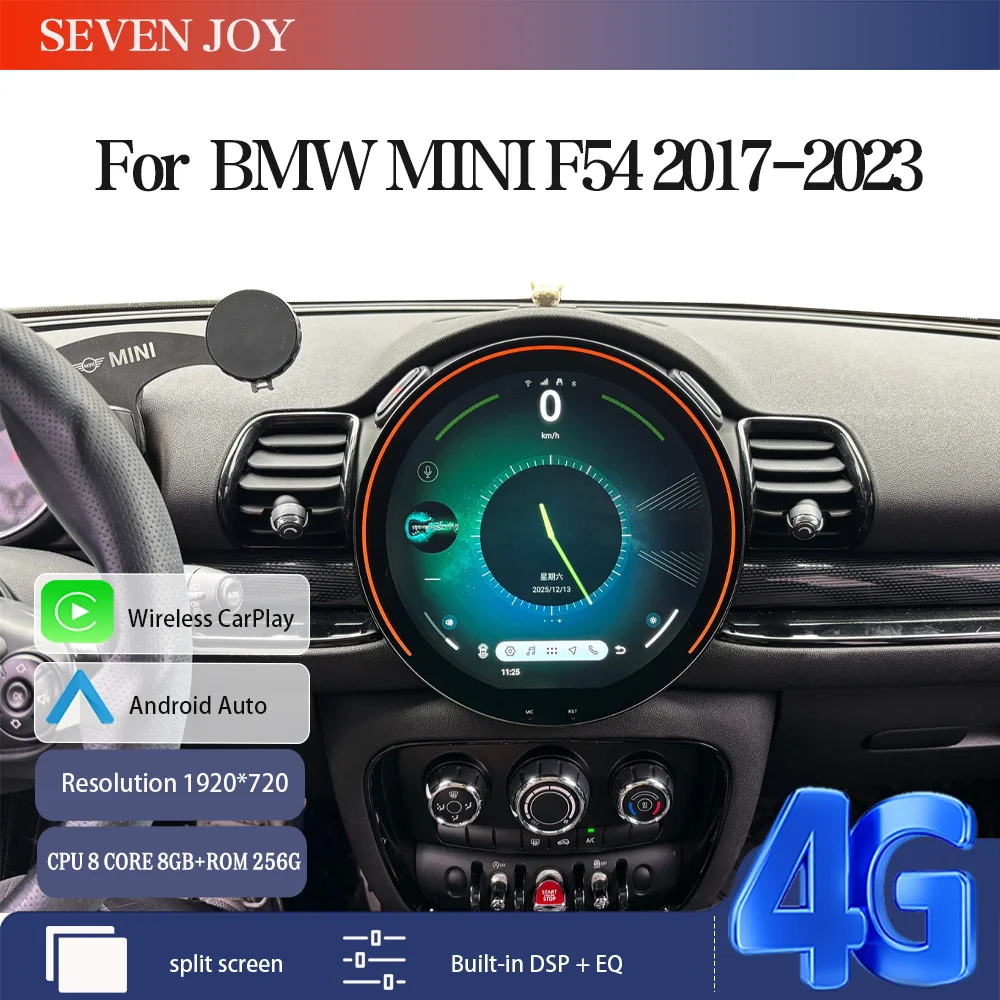 11,7 ''Android Auto Radio Für BMW MINI F54 2017-2023 Stereo Upgrade Touchscreen Drahtlose CarPlay/Android Auto/GPS Navigation
