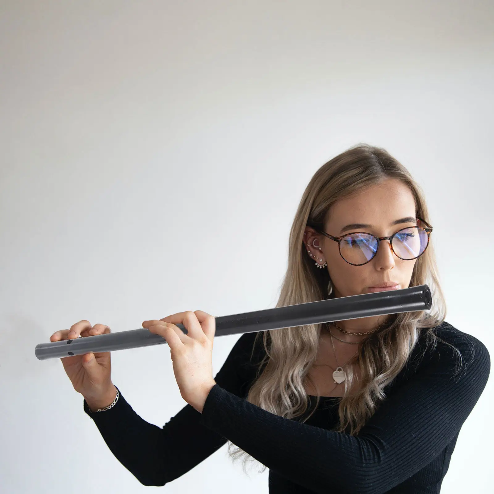 Professional Black Bamboo Flute for Adults Kids Beginners Chinese Traditional Transverse Flute Smooth Crack-Free Surface Precise