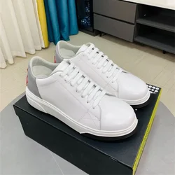 Italy Brand Dsq2 Fashion Men Shoes 2024 PU Leather Comfortable Casual Sneakers More Color Flats ICON Male Vulcanize Shoes