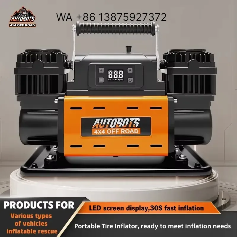 Wmwmnu 12V Air Compressor with LCD Control Panel Preset Target Pressure 150PSI 7.06CFM Air Pump Inflator for Overland Heavy
