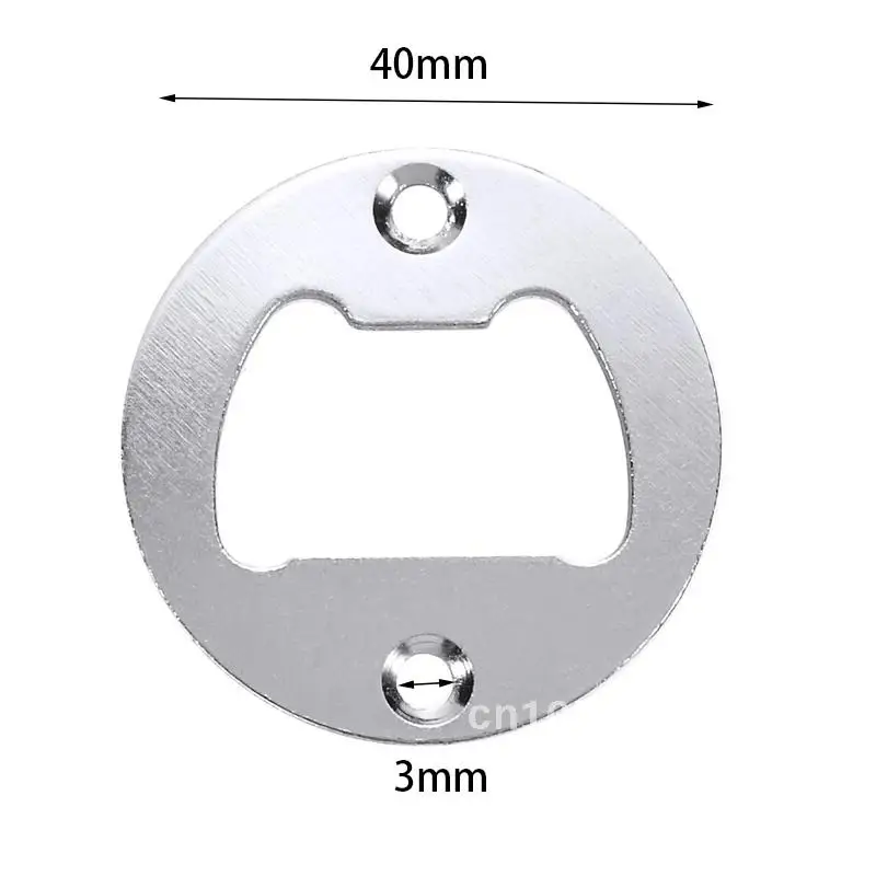 

Wall Hanging Round Bottle Opener with Screws, Wine Beer Openers, Bar Tools, Kitchen Accessories, 40mm