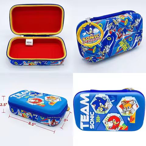 Innovative Designs Sonic Molded Pencil Case Blue for Organizing School Supplies Travel and Daily Use Durable Lightweight and St