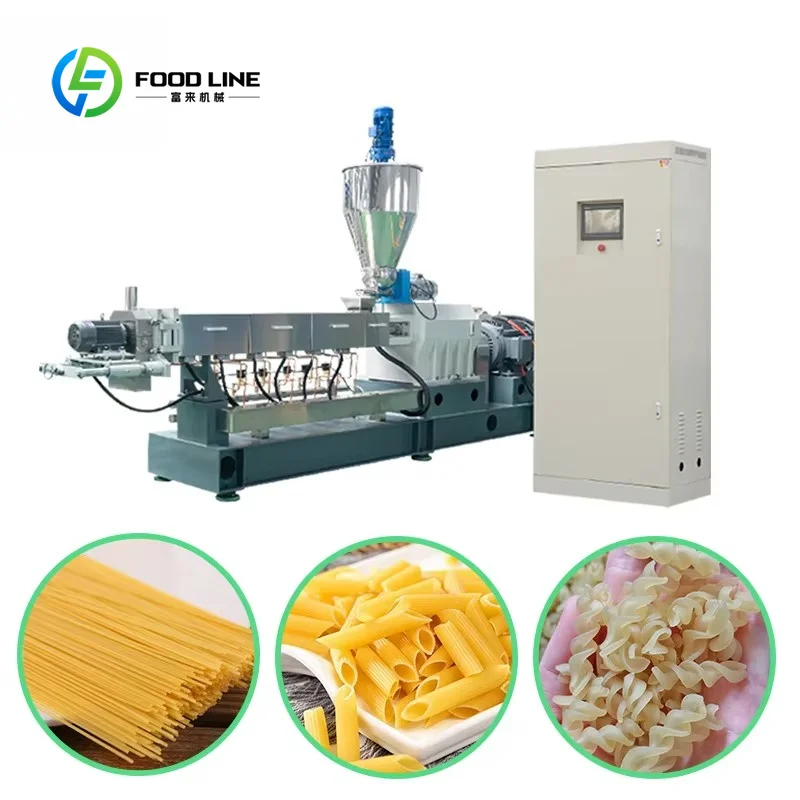 Custom Single Screw Extruder Pasta Line, Universal Machinery with Custom Mold for Multi-Shape Tube Macaroni Production