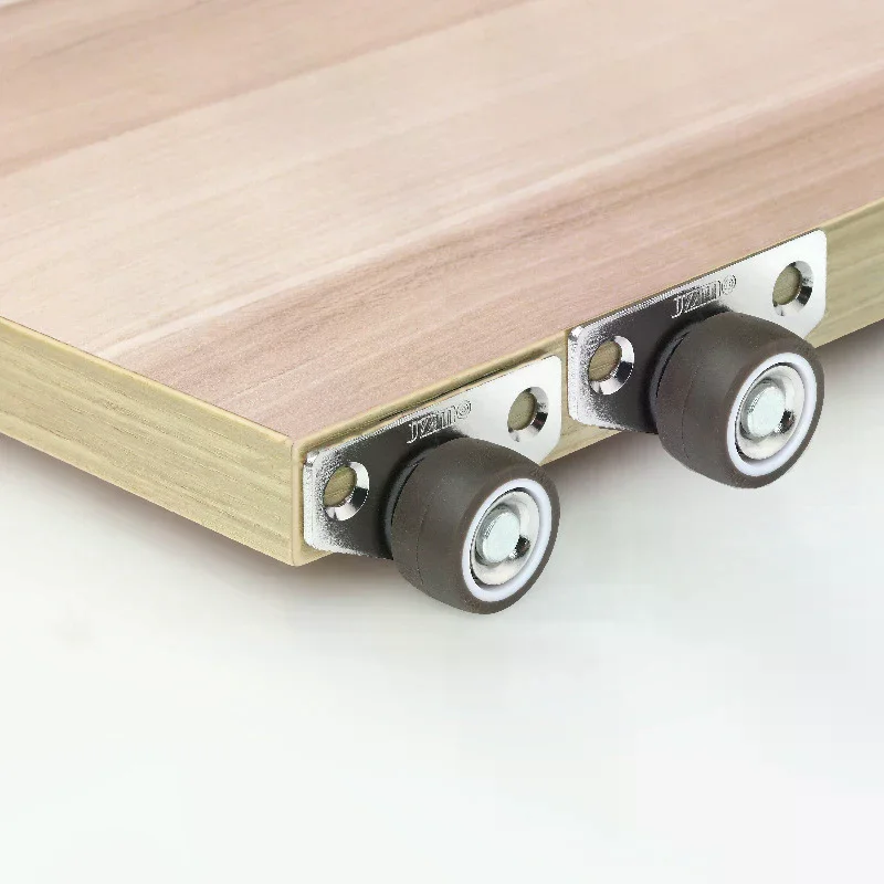 1/4pcs Silent Rubber Casters, Drawer Wheels, for Furniture Kitchen Cabinet Table ,of Side Installation Low Profile Replace