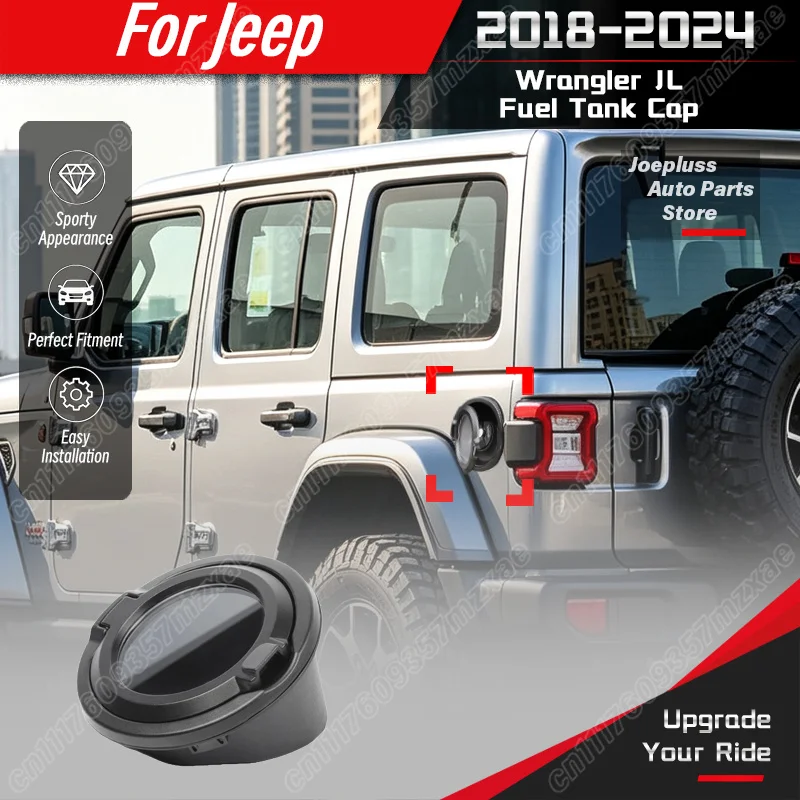 For Jeep Wrangler JL 2018 2019 2020 2021 2022 2023 2024  Car Fuel Tank Fuel Tank Cap Sporty Vehicle Gas Cap Cover Decorate Kit