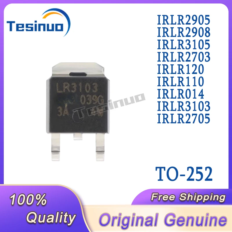 20/PCS New Original IRLR3103TRPBF IRLR2905 IRLR2908 IRLR3105 IRLR2703TRPBF  IRLR120 IRLR110 IRLR014 IRLR2705 TO-252 In Stock