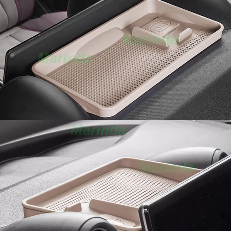 Car Storage Box Behind Screen for BYD Dolphin Atto 2 EV 2023-2024 ETC Bracket Holds Magnetic Storage Box Interior Accessories