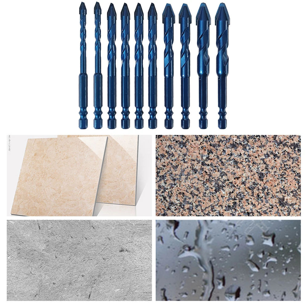 Home Improvement Eccentric Drill Bit Eccentric Drill Bit Set 12mm 2pcs Staggered Edge Design Conventional Hex Shank