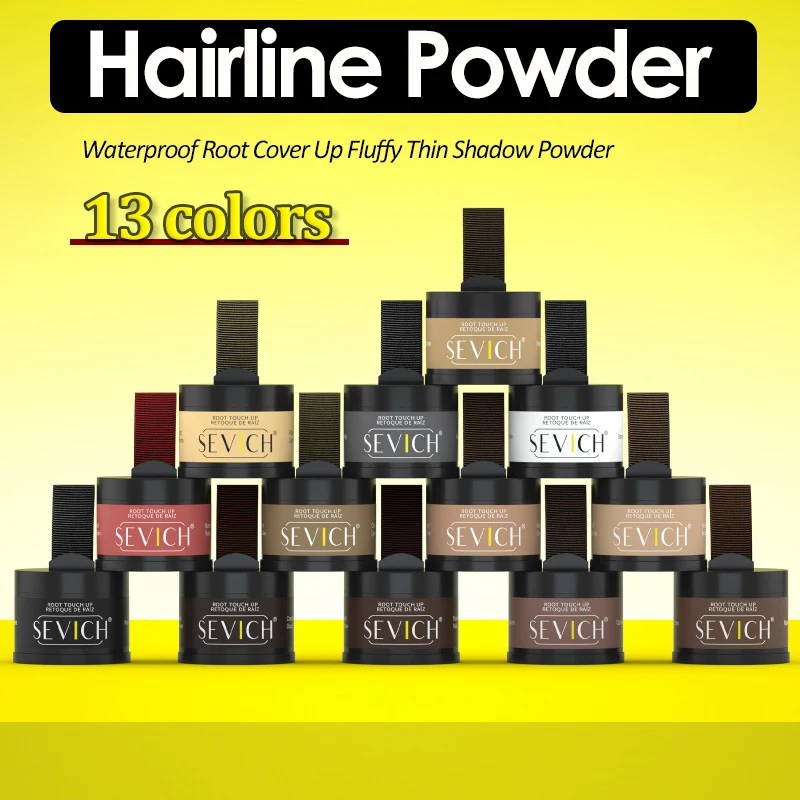 Hairline Powder 4g Hair Loss Hairline Hair Root Concealer Black Root Touch-up Natural Instant Waterproof Hairline Shadow Powder