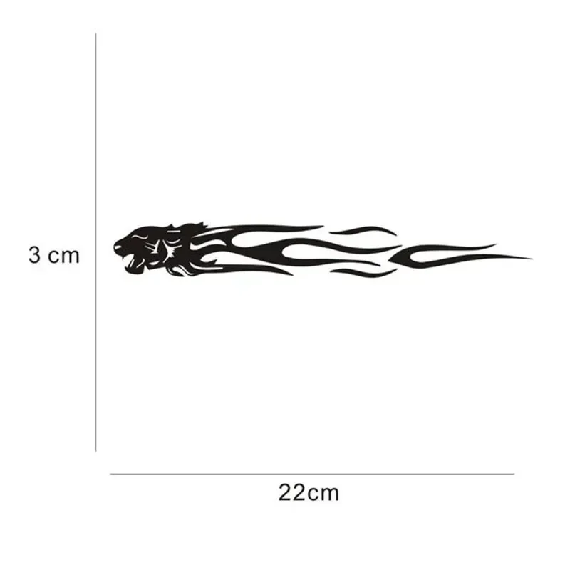 2 sztuk tygrys płomień Totem naklejki samochodowe naklejki odblaskowe 22cm motocykle naklejki dekoracyjne kreatywna moda naklejki do stylizacji samochodu