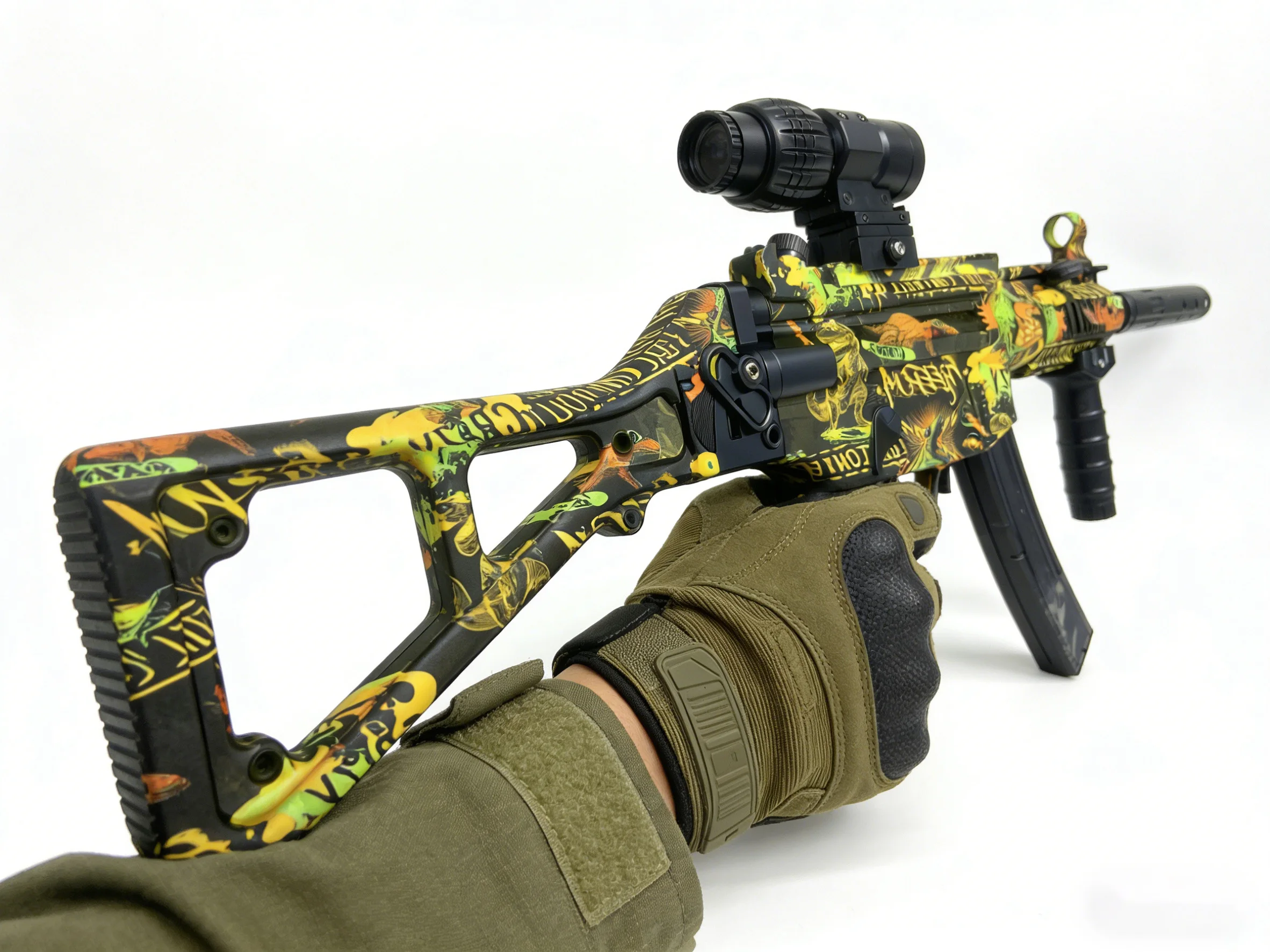 7.4V Full Auto Gel Blasters Gun for Adults, 20m Long Range & Stable Shooting, Electric Gel Ball Blaster Outdoor Toy for Adults