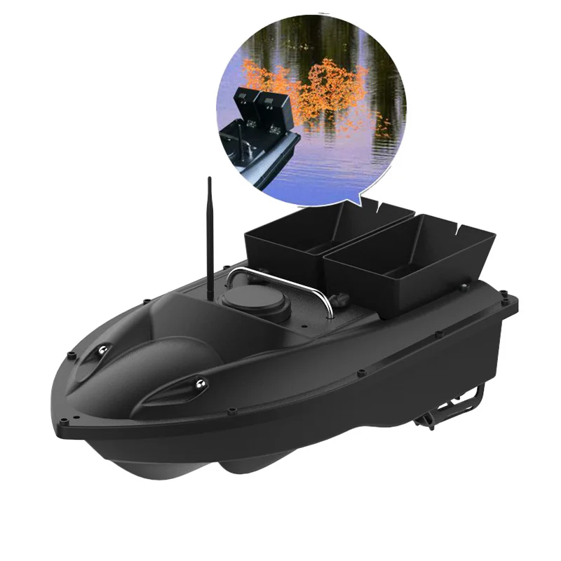 

New Bait Boat 5200mah 1.5kg Bait Loading 2 pcs Hoppers Rc Boat Fishing Bait