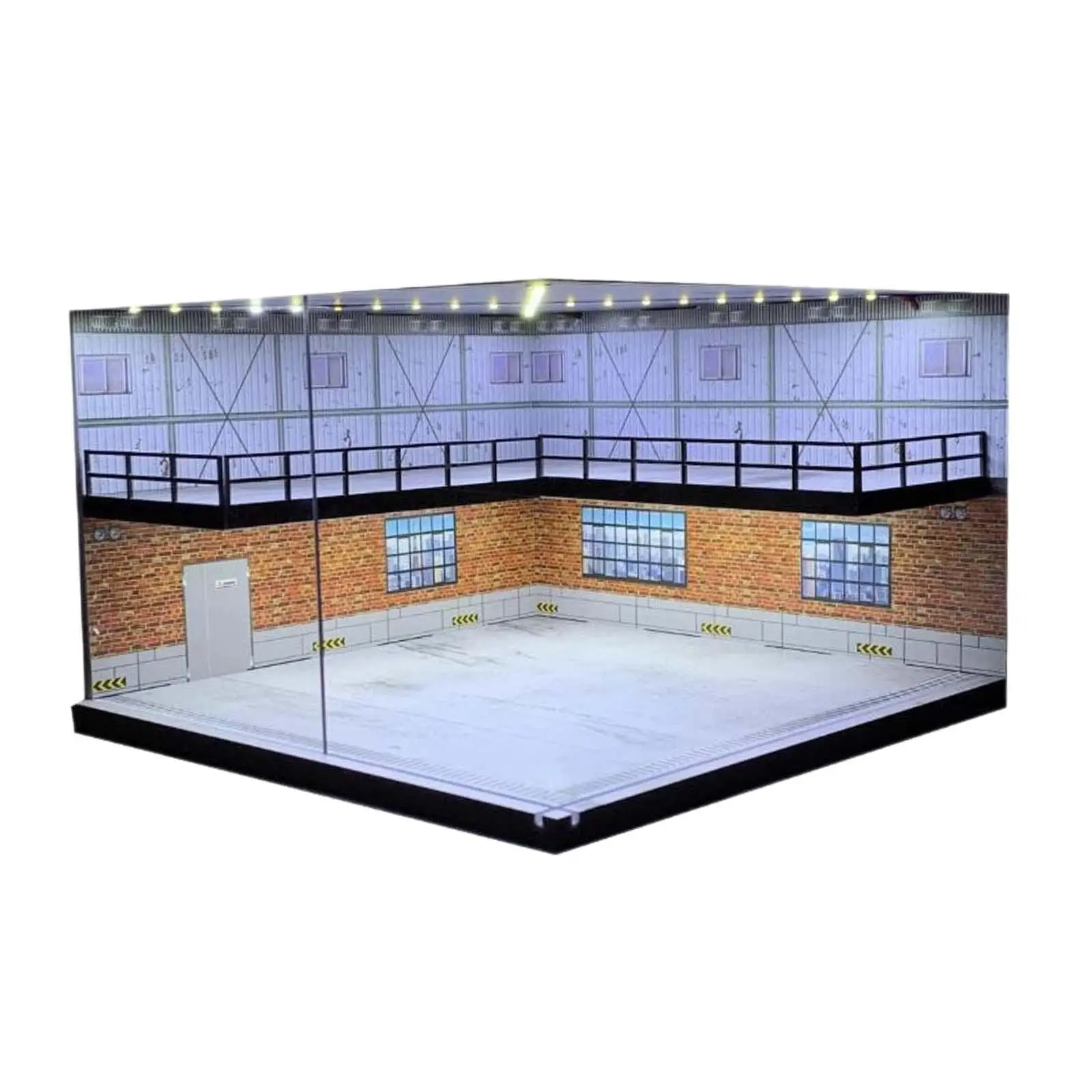 1:64 Scale Parking Lot Double Layer Backdrop Background Collectibles Vehicle