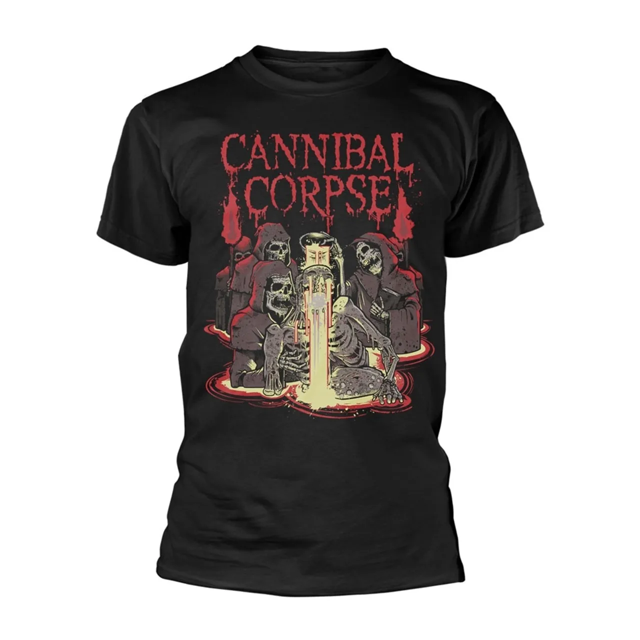 

Мужская и женская свободная футболка с короткими рукавами Cannibal Corpse Acid с графическим принтом для повседневной одежды, круглая роскошная одежда на весь год