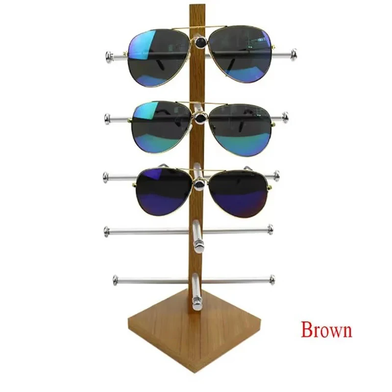 Wood Sunglasses Glasses Display Organizer Holder Jewelry Sunglasses Counter Display Glasses Storage
