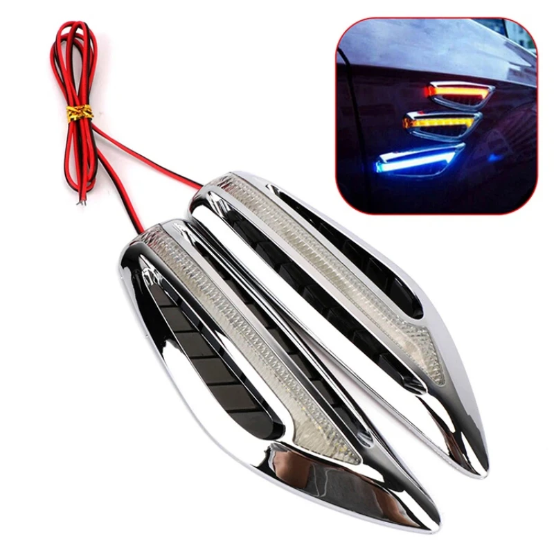 1 pair Car Lights 12v Auto Lamps LED Car Side Turn Signal Lights Blade Shape High Quality 3W Car Side Lights