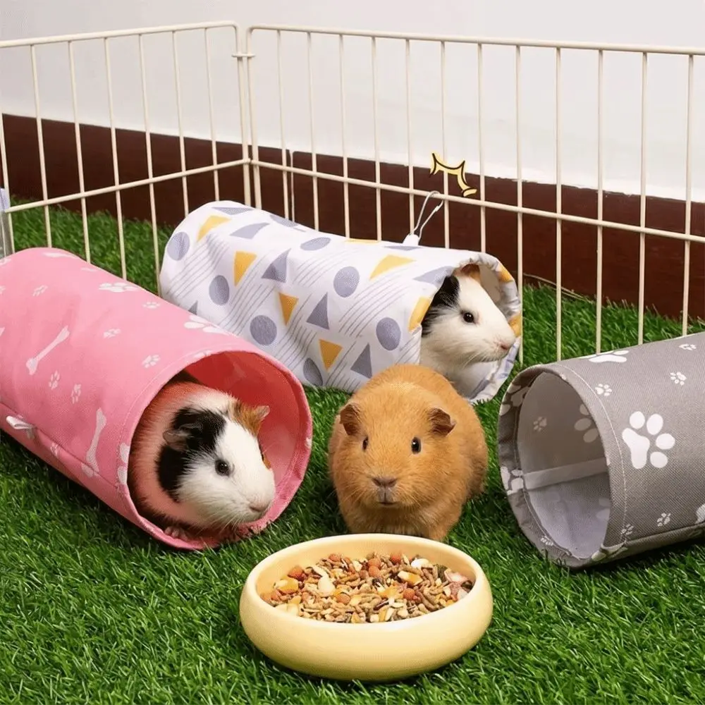 Versatile Corner Hideout Hamster Hideout Tunnel Design Breathable Small Pet Hiding Guinea Pig Tunnel Small Pets