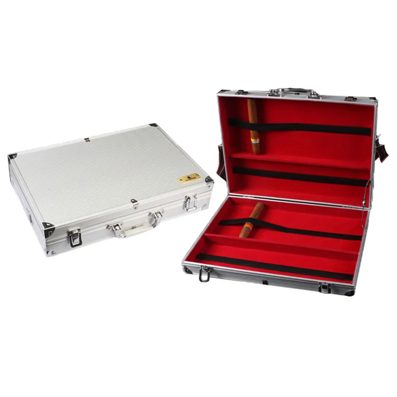 

Portable Cigar Storage Case, Alloy Cigar Metal, Creative Cigar Humidor Box, Smoking Accessories, Aluminum Alloy Boxes