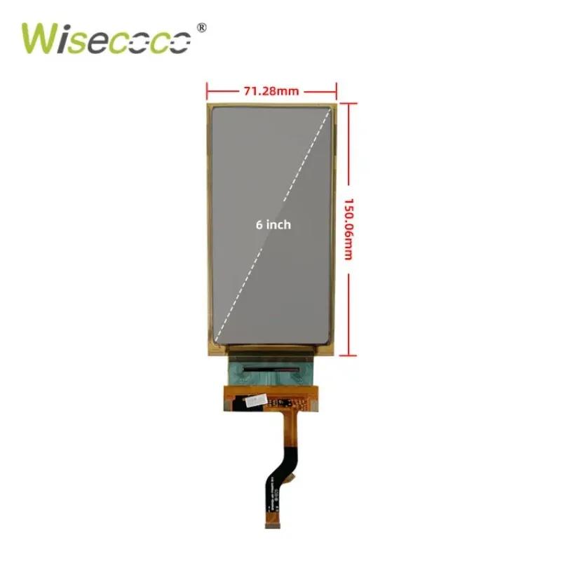 Imagem -04 - Wisecoco-tela Oled Flexível Flexível Placa Driver Mipi Usb c Painel Lcd Rolável 2880x1440 6