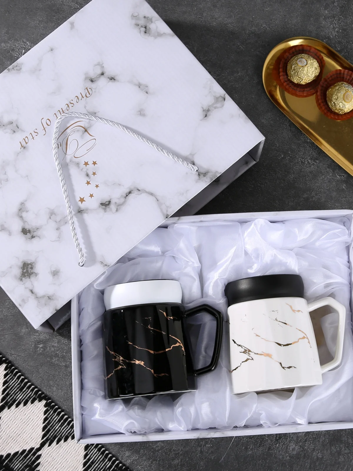 

Европейские кружки с алмазным узором и золотым тиснением, офисные кофейные чашки, персонализированные подарки, бутылки для воды с узором Fla