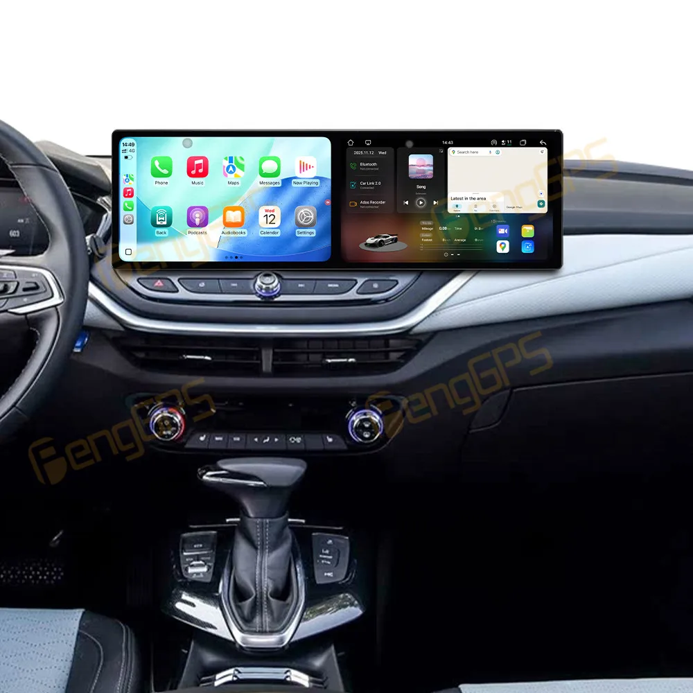 

Обновление 10,1-дюймового автомобильного радиоприемника с двумя экранами Android 15 для Chevrolet Menlo 2020-2022 Carplay GPS Navi Мультимедийный плеер Navi Carplay Head