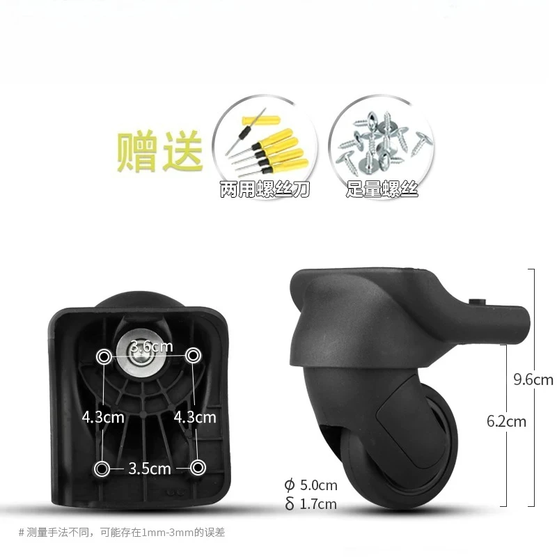 Luggage Replacement Swivel Caster Wheel Repair Spare Part Suitable for Samsonite Multi‑Style Travel Trolley Suitcase Accessory