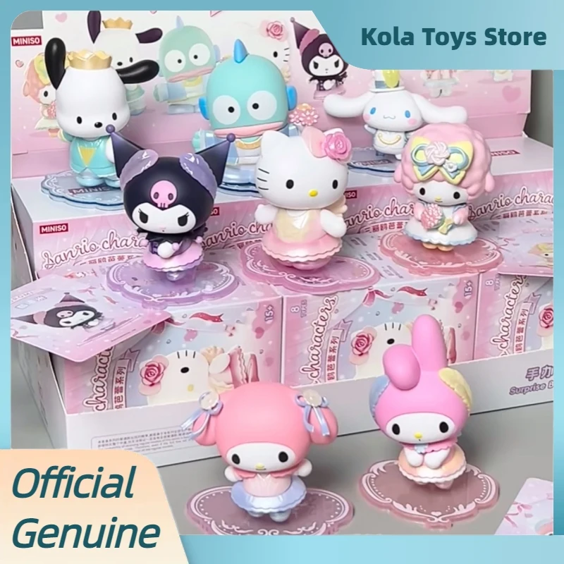 

Подлинная балетная серия Sanrio, слепая коробка Kuromi My Melody, милая фигурка, модель из ПВХ, орнамент, игрушки, загадочная коробка, мультяшная кукла, подарки