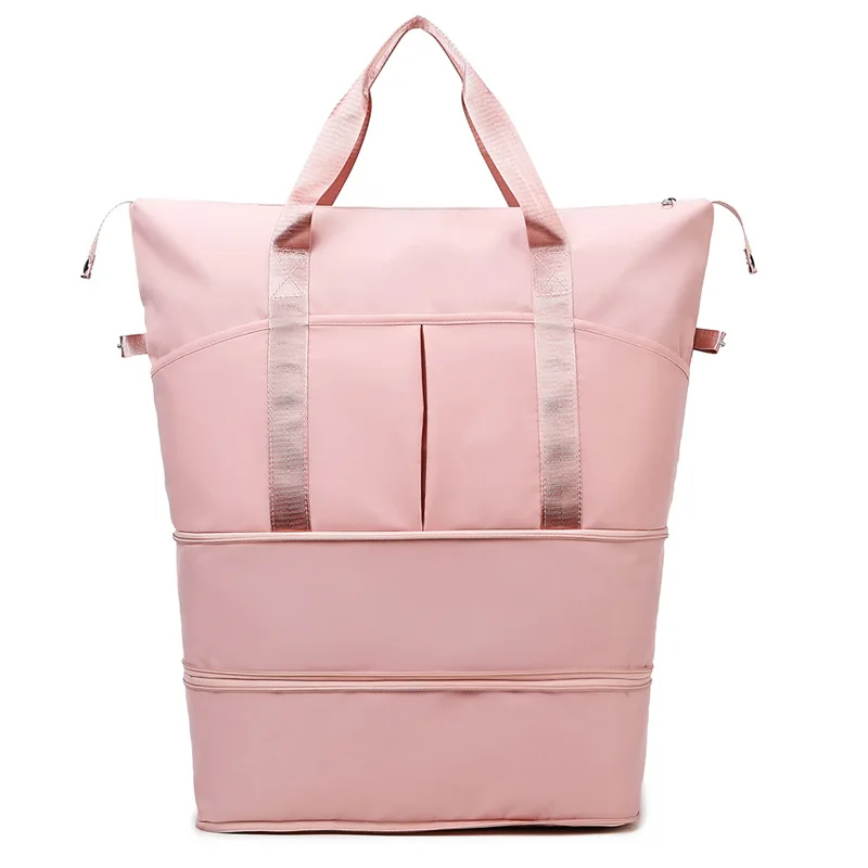 

Роскошная большая сумка для женщин, дизайнерская двухслойная расширяемая дорожная спортивная сумка для коротких поездок, спортивная сумка для беременных и влажных путешествий