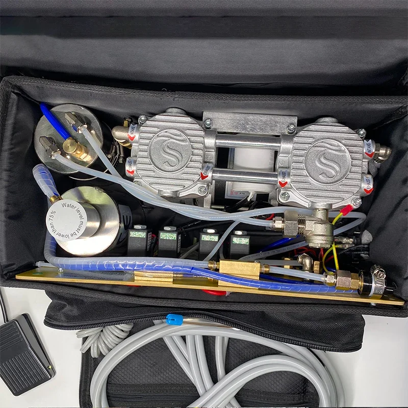 Portable       Unit Backpack Air Turbine Unit With Air Compressor 3 Way    Suction 2/4 Holes Mobile       Unit  Equipment