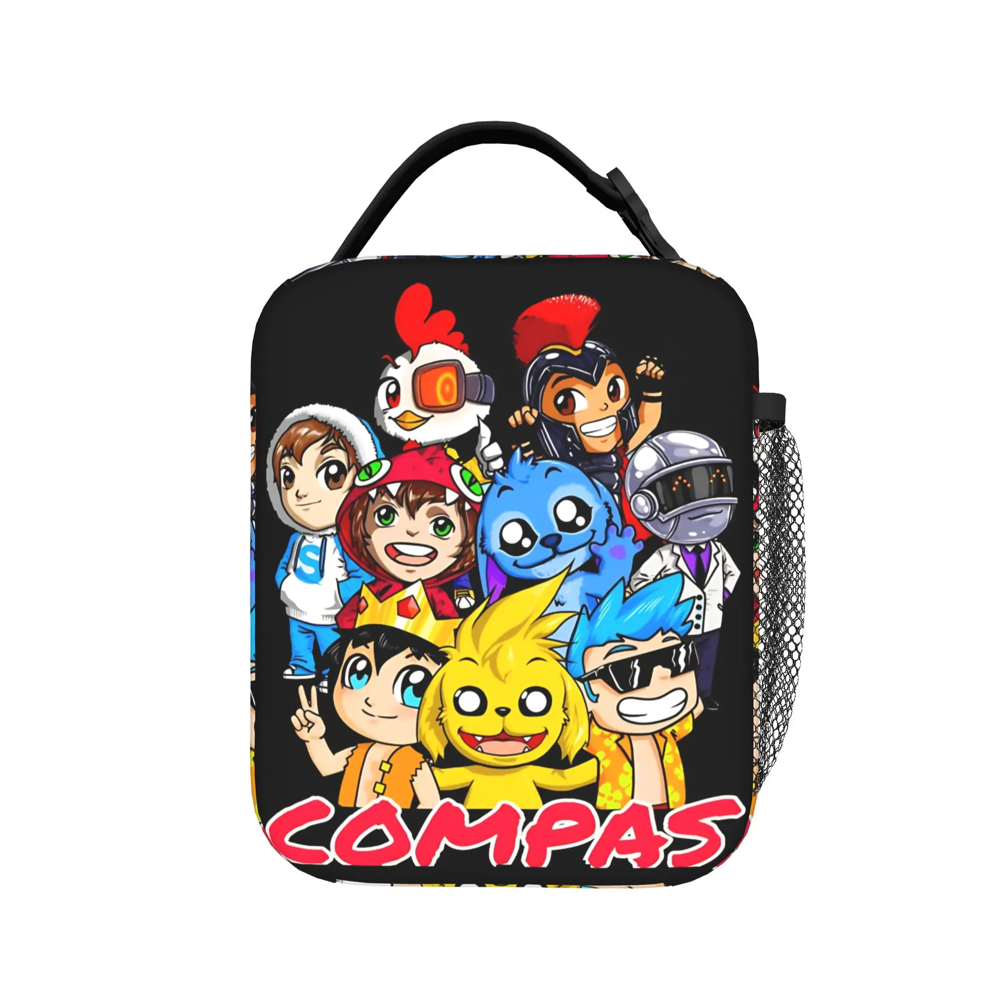 

Mikecracked Spanish Youtuber Lunch Bag For Unisex Travel Print Lunch Box Casual Waterproof Tote Food Bags
