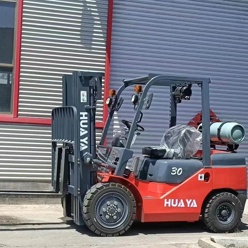 Gasoline LPG Propane Fuel Forklift 2 Ton 3 Ton 5 Ton  Warehouse Handling Four-Wheel Forklift