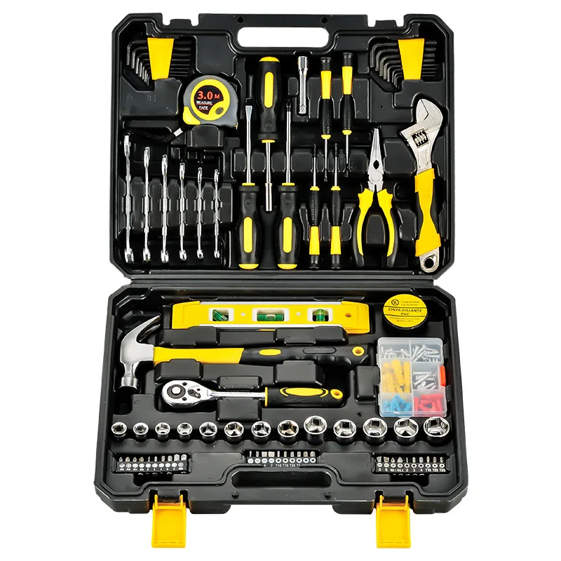 

Household Hardware Hand Tool Combination Woodworking Multi Tools with Included Toolbox Socket Set