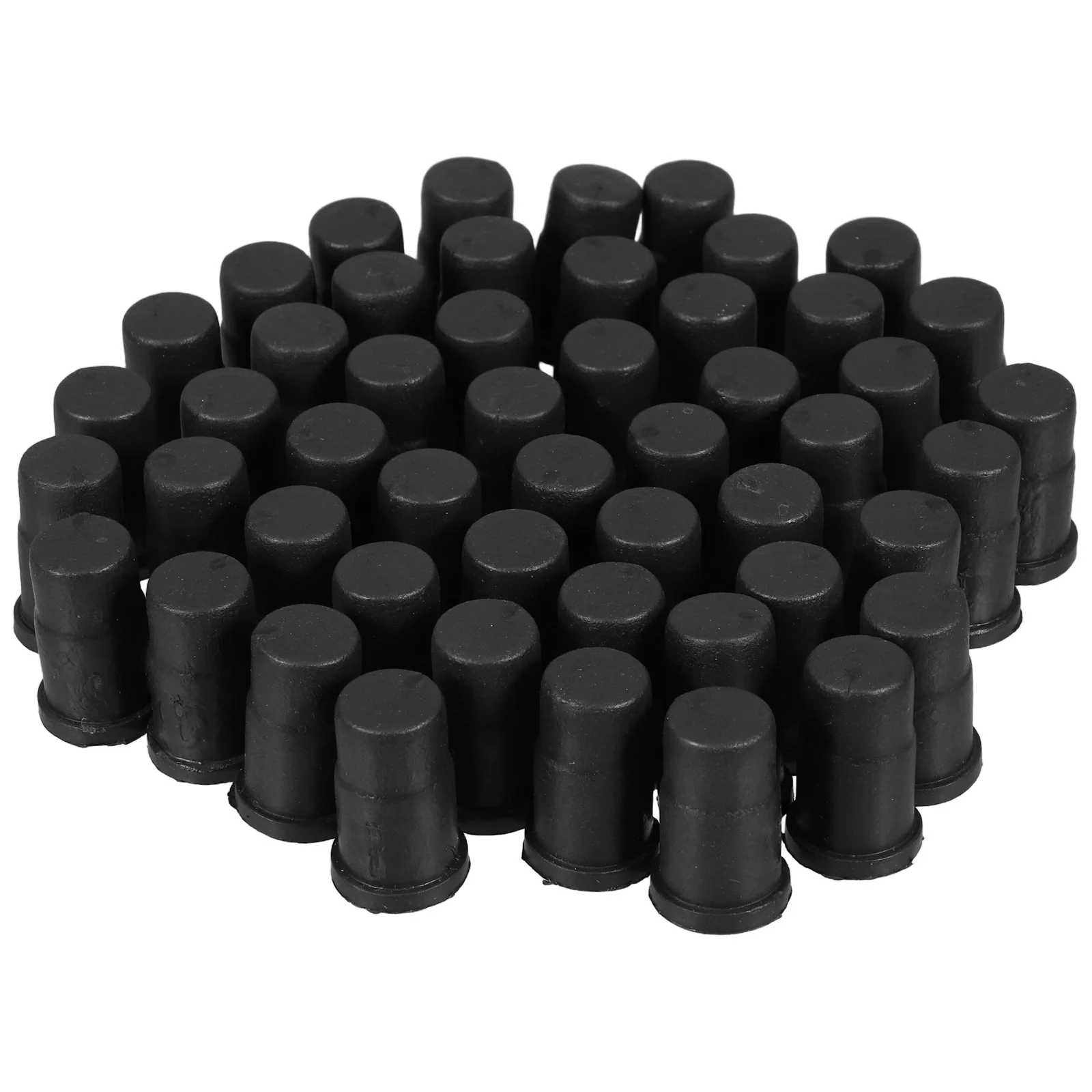 50 ชิ้น Universal Castor ยางล้อล้อซ็อกเก็ตหมวก Protector ไนลอนเก้าอี้ Stopper สํานักงาน Rod ฝาครอบแทรก