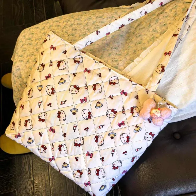 

Hello Kitty Storage Bag Cute Anime Versatile Handheld Large Capacity KT High Beauty Women Accessories Kawaii Girl Gift Wholesale