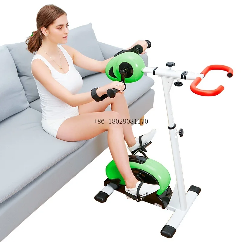 

Physical Arm Leg Pedal Rehabilitation Exercise Physical Therapy Bike with Foot Boots Disabled Automatic Physiotherapy Supplies