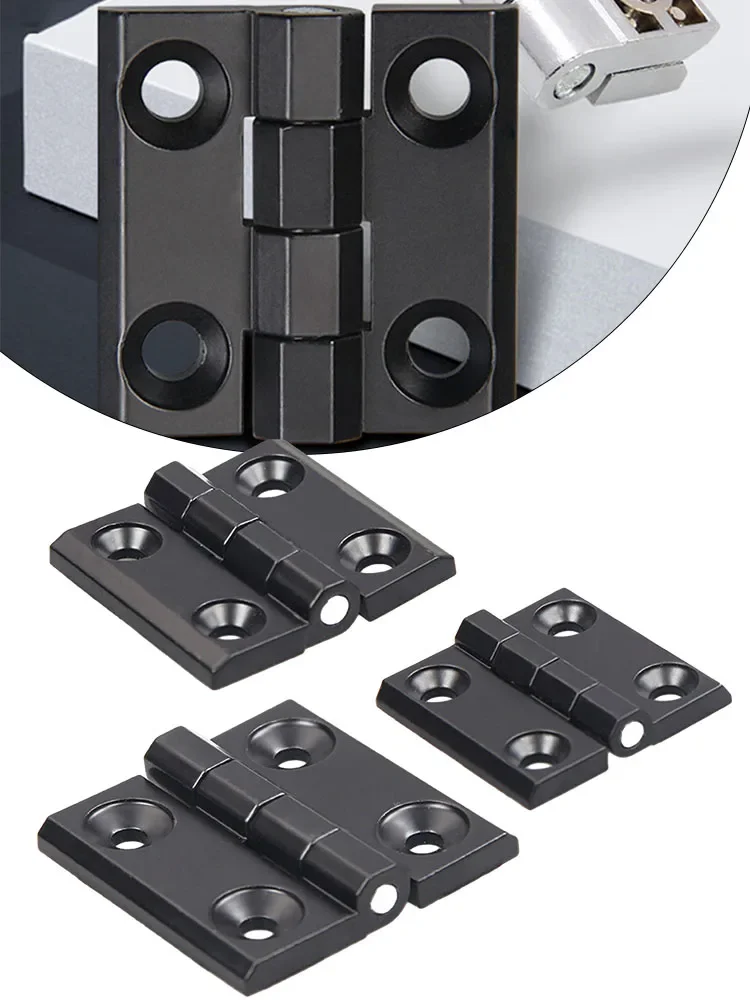 40/50/60mm Furniture Hinge Butt Hinges Door Metal Black Hinges Cabinet Aluminium Box Backflap Shed Furnitures Hardware Home Part